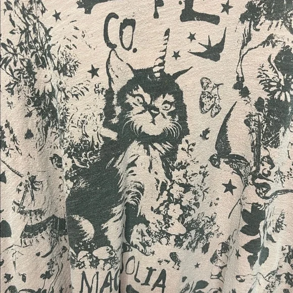NWT-Free People Magnolia Pearl Love Cat Long Sleeve - Picture 5 of 9